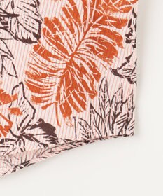 JOSEPH ABBOUD 【サスティナブルな麻混】コットンリヨセルリネンリーフプリント 半袖シャツ