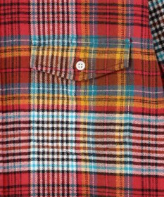 J.PRESS MEN 【KING SIZE】コットンネル マルチチェックシャツ/B.D