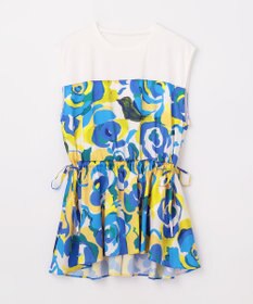 GRACE CONTINENTAL ペイントカラープリントトップ