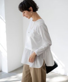 23区 【先行予約】ナチュラルコットンベア シアードッキング カットソー