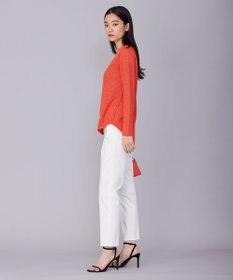 ICB 【WEB限定カラーあり・洗える】ペーパーブレンドシャインニット プルオーバー