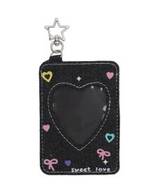 WEGO 【痛バ＆推し活グッズ】デニムハートカードホルダーキーホルダー