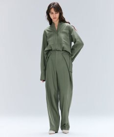 BEIGE， TERNES / 変形タックウールワイドパンツ