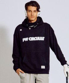 PW CIRCULUS 2025 NEW！【手洗い洗濯可】【MEN】キャットグラフィック スエードライク デタッチャブルフーディ ゴルフ