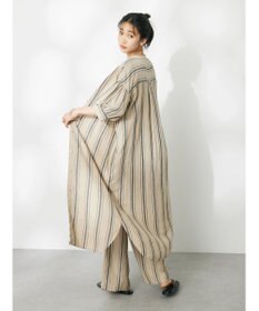 CRAFT STANDARD BOUTIQUE リネンレーヨンストライプワンピース