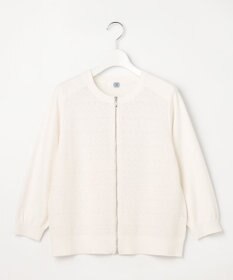 J.PRESS LADIES S Lace Jacquard ニット ブルゾン