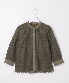 自由区 【カタログ掲載】ジオメトリックレース ブラウス