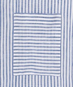 23区 【洗える】LIBECO ノースリーブ シャツ ワンピース