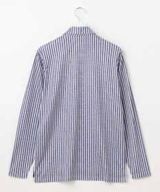 23区GOLF 【MEN/キングサイズ】【吸水速乾/UVカット】ストライプロゴ 長袖シャツ