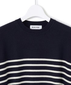 23区 【SACRA】エクストラファインメリノ ボーダーニット