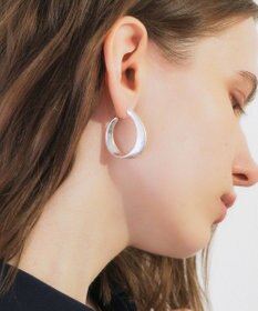 YECCA VECCA メタルフープピアス