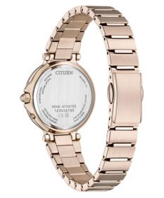 CITIZEN 【xC】ハンサムなサクラカラーの光発電エコ・ドライブ電波時計 EC1017-58A