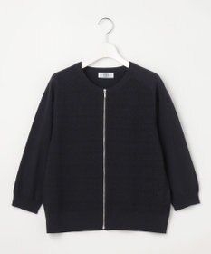 J.PRESS LADIES S Lace Jacquard ニット ブルゾン