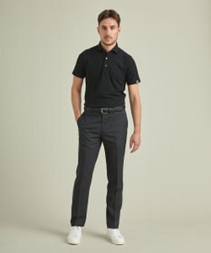 GOTAIRIKU ロングセラー【洗える/折り目加工/シワになりにくい/ウエストアジャスター】ウォッシャブル サマーウール100％パンツ_定番色(ノータック)23/24年モデル