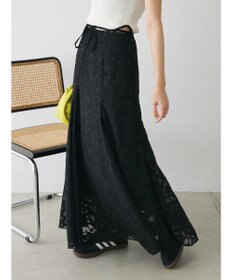 Green Parks シアージャガード花柄ボリュームスカート