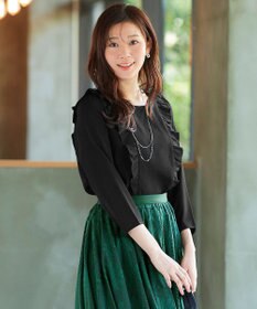 Tiaclasse 【洗える】フリルブラウス