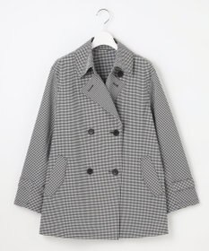 J.PRESS LADIES S 【洗える】Lightストレッチギンガム ダブル トレンチコート