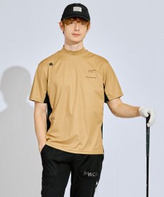 PW CIRCULUS 【吸水速乾 / UV遮蔽率96.3% UVカット / ストレッチ】【MEN】メッシュコンビモックネックT ゴルフ