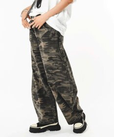 WEGO 【ユニセックス着用ITEM】ハトメバッククロスモチーフパンツ