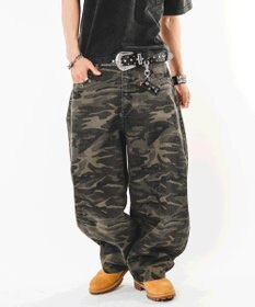 WEGO 【ユニセックス着用ITEM】ハトメバッククロスモチーフパンツ