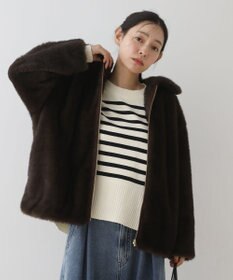 Green Parks ミンクライクファーブルゾン