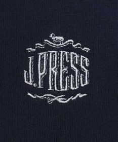 J.PRESS KIDS 【110-130cm】柄襟ラガー 長袖ポロシャツ