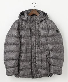 JOSEPH ABBOUD 【撥水/フード取り外し可/ダウン】パウダータフタ ダウン ブルゾン