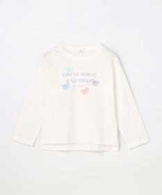 ANY KIDS 【綿100%】ロゴプリント 長袖Tシャツ