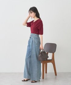 earth music&ecology ドレープニットプルオーバー