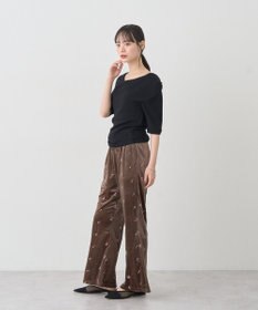 earth music&ecology ドレープニットプルオーバー