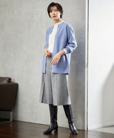 J.PRESS LADIES シャンブレーツイル キュロット パンツ