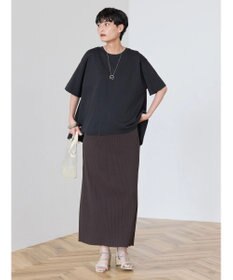 AMERICAN HOLIC 抗菌防臭＋接触冷感クルーネックカットプルオーバー