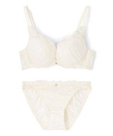 San-ai Resort（三愛水着楽園） 【northerly bra フィットシリーズ 谷間メイク】 カシュクールレースモールド ブラジャー＆ショーツSet B～Fカップ