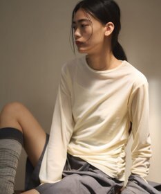 CRAFT STANDARD BOUTIQUE シアーベロアサイドギャザープルオーバー