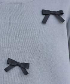 Tiaclasse L 【洗える】リボンニットチュニック
