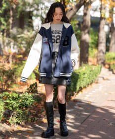 WEGO 【ユニセックス着用ITEM】スウェットフードスタジャン