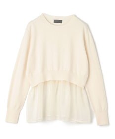 uncrave ウール ナイロン ペプラム ニット（uncrave STANDARD）