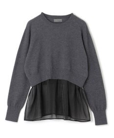 uncrave ウール ナイロン ペプラム ニット（uncrave STANDARD）