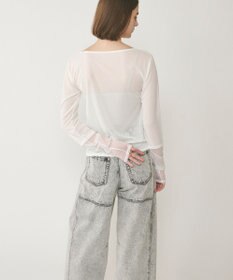 GRACE CONTINENTAL シアーアセテートカットトップ