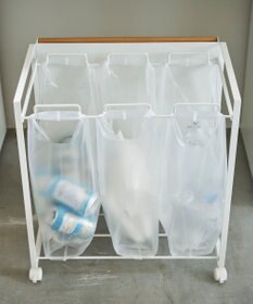 tower 目隠し分別ダストワゴン トスカ 3分別  ホワイト