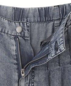 YECCA VECCA バイオ加工ヴィンテージデニムワイドパンツ