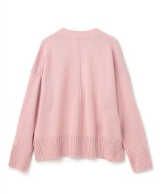 UNFILO 【洗える】クロップド Vネック カーディガン