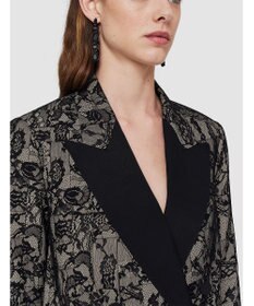 JOSEPH パッチワークレース　ダブルブレステッドジャケット