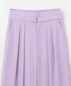 GRACE CONTINENTAL ツータックベルトワイドパンツ