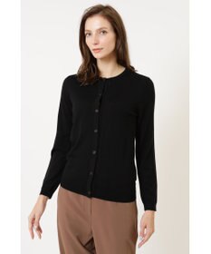 DAKS クルーネックウールニットカーディガン