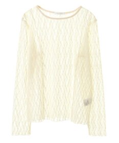 Green Parks パネルラインレースカットプルオーバー