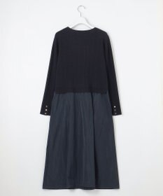 J.PRESS LADIES 【WEB限定・洗える】ニット コンビ ワンピース