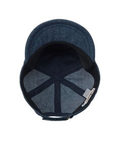 MIKI HOUSE HOT BISCUITS 【44-52cm】 くまのお顔 デニムキャップ