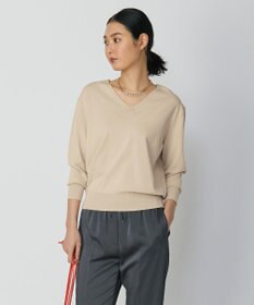 ICB 【WEB限定カラーあり・洗える】シンセティックハイゲージ Vネックプルオーバー