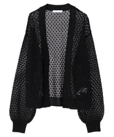 Green Parks 洗えるすかし編みニットカーディガン